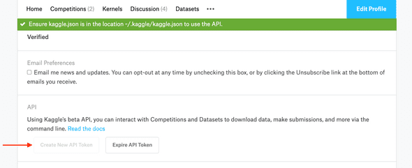 kaggle api key kaggle api key