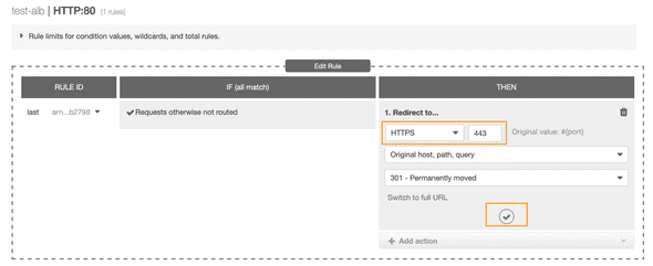 screenshot load balancer add new rule